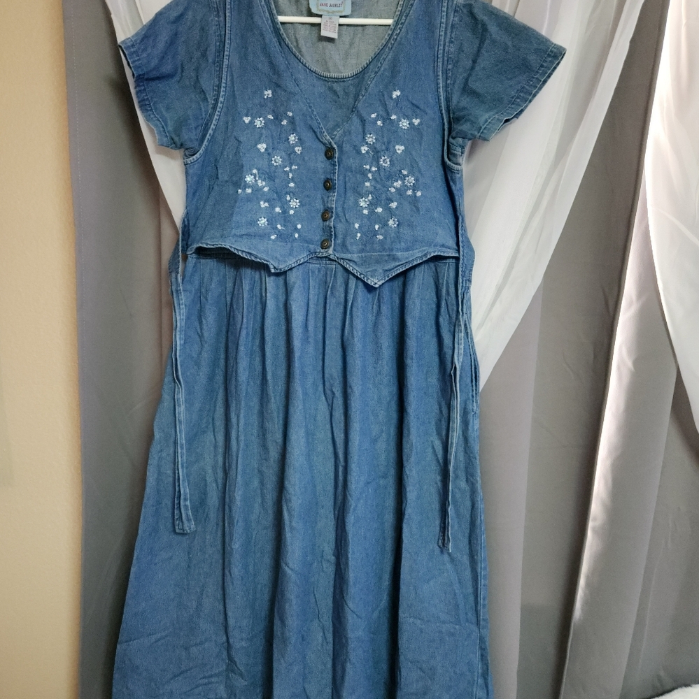 Cute Jane Ashley Jean dress size M